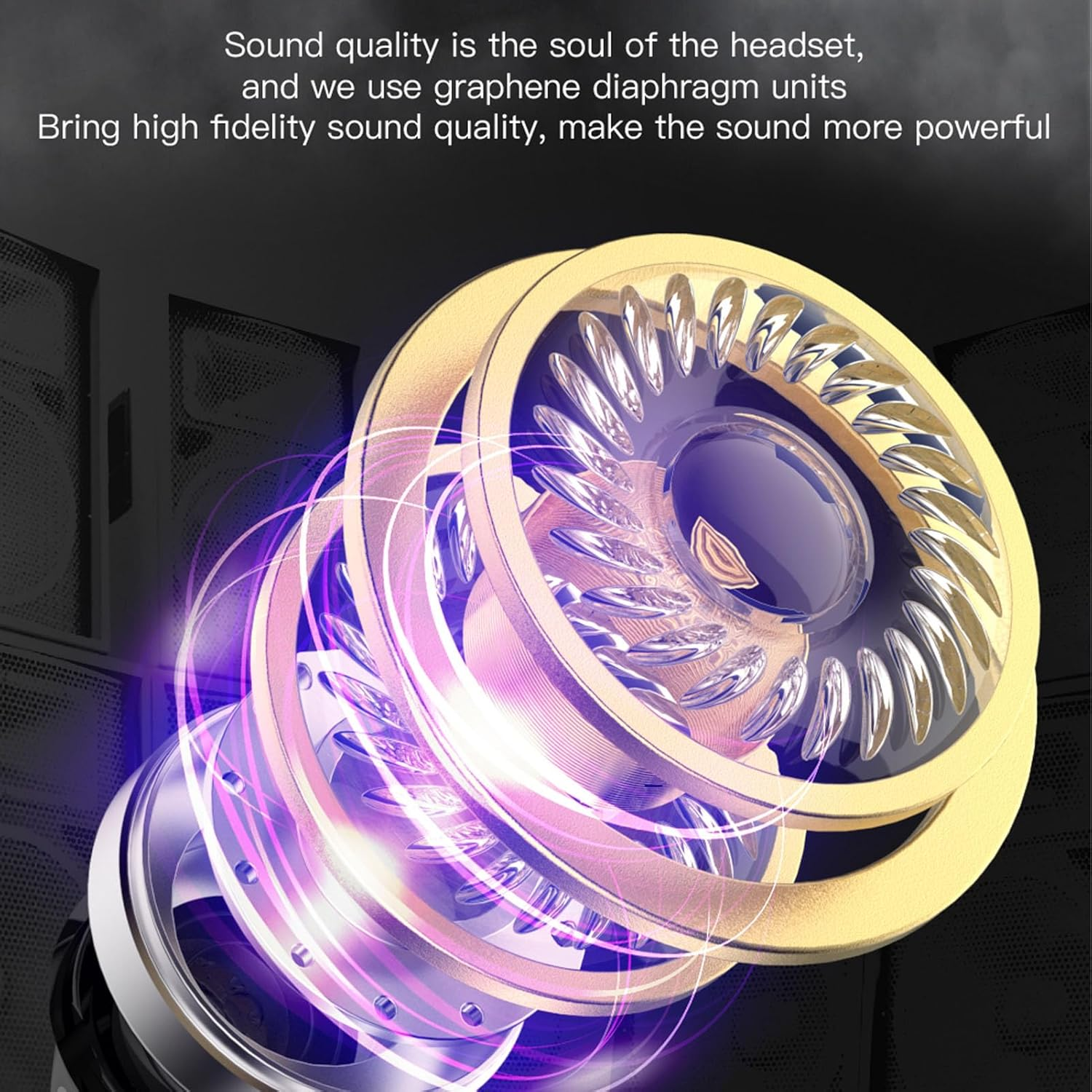 Luocute BT Headphones, 50H Playback Lightweight in Ear Earbuds with Smart Screen Charging Case, Noise Cancelling, 17 Functions, Real Time Notification for Study Work Life image number 3