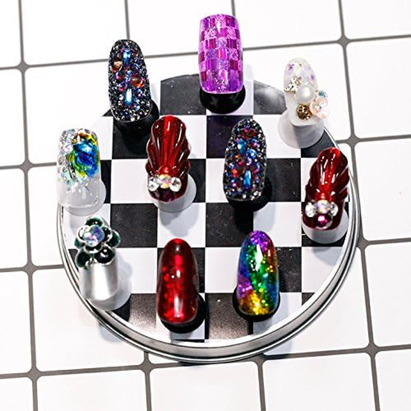1 Set of Magnetic Chess Board Nail Stand, Salon Display Holder Sets image number 2