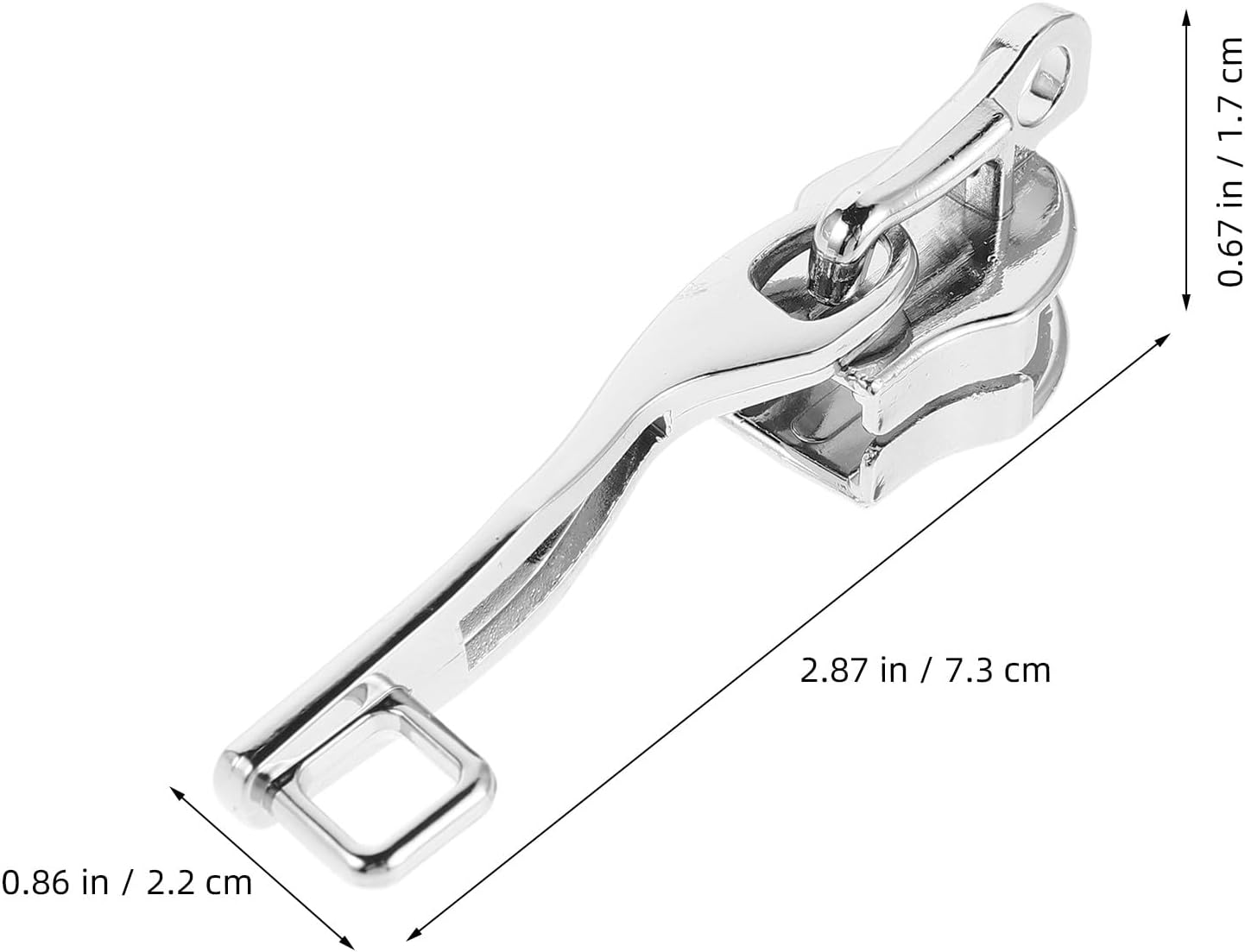 HANABASS 10 Pairs Travel Suitcase Zipper Puller - Double Layer Explosion-Proof Detachable Lockable Slider - Metal Replacement Zipper Pulls for Luggage and Bags Combination Locks image number 3