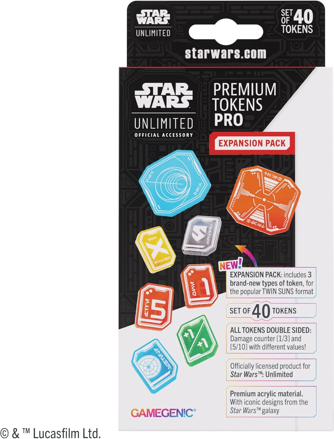 Gamegenic Star Wars Unlimited Premium Tokens PRO Expansion Pack image number 4
