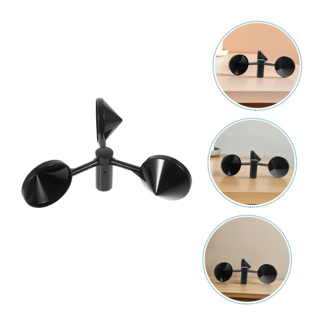 Yardwe 3Pcs Anemometer Wind Cup for Air Velocity and Airflow for Outdoor Activities and Wind Speed Measurement Gauges HVAC Compatibility image number 4