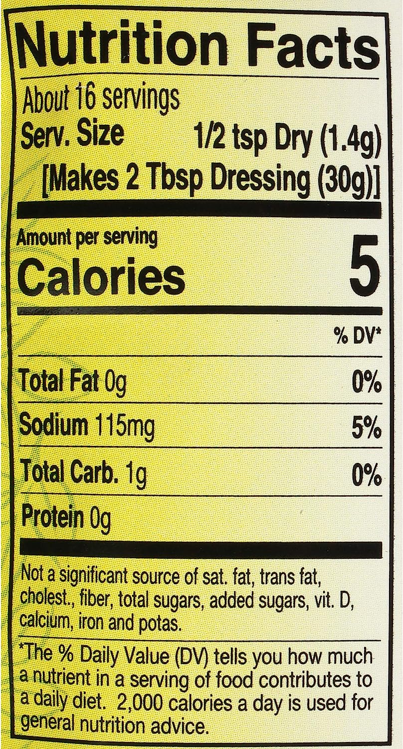 Mrs. Wages Ranch Dressing and Dip Mix, 0.8 Oz, Pack of 12