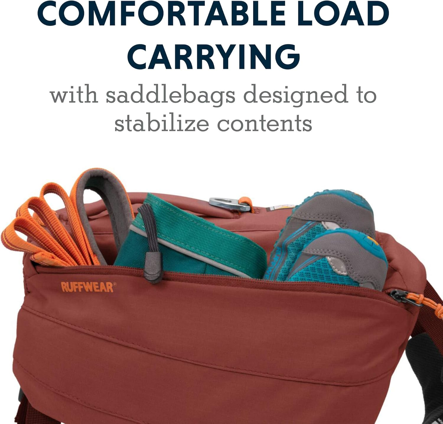 RUFFWEAR Dog Backpack, Comfortable Saddle Bag for Day Hikes and Longer Carrying, for Very Small Dog Breeds, Front Range Day Pack, Colour Red Clay, Size XS image number 1