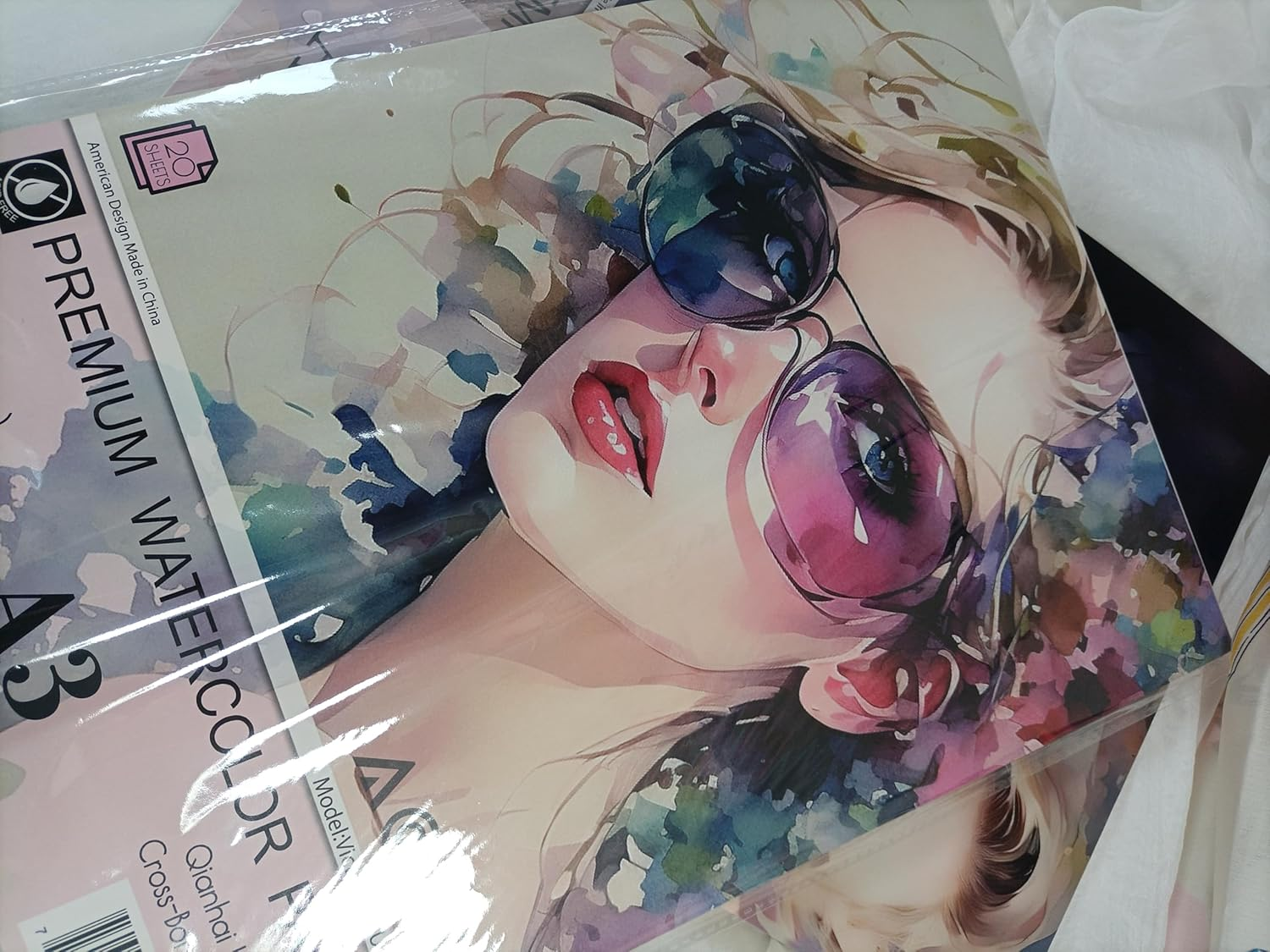 AOOK A3 Watercolor Paper Pad, Watercolor Painting Paper, 11.69X16.53 "(140Lb/300Gsm) 20 Sheet Mixed Paper Mat, Top Packaging, Fine Texture, Suitable for Watercolor, Watercolor, and Acrylic Art Mats. (1PCS) image number 3