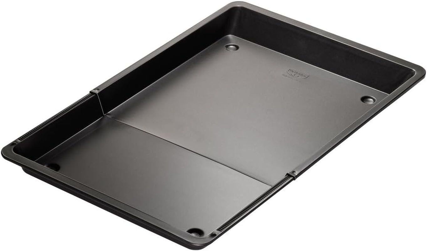 Dr. Oetker Tradition 37 X 33 X 3-52 Cm Non-Stick Bakeware Adjustable Baking Tray, Black