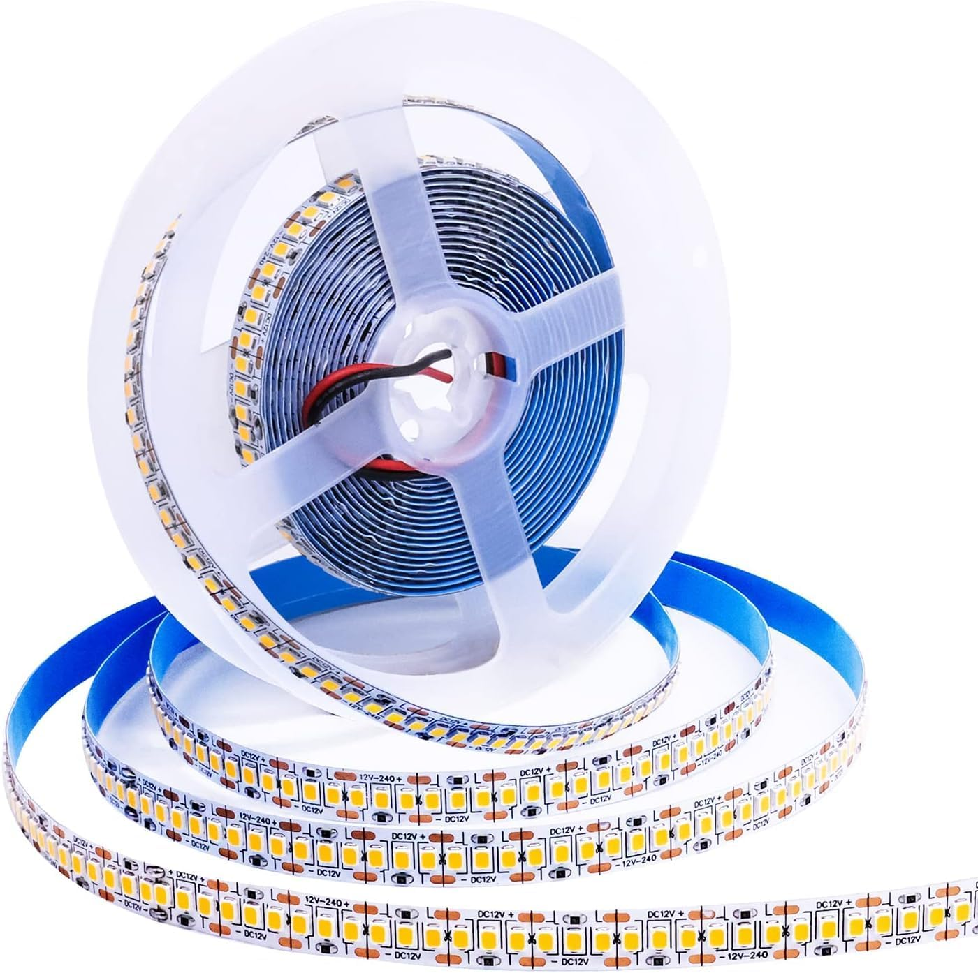 Tyun 12 V LED Strip Light, 1200 Leds, Warm White, 3000 K, 5 Metre Strip, Flexible Strip Light, SMD 2835 IP20 Strip Light for Garden, Bedroom, Kitchen Decoration - 24 V Natural White 4000 K image number 2