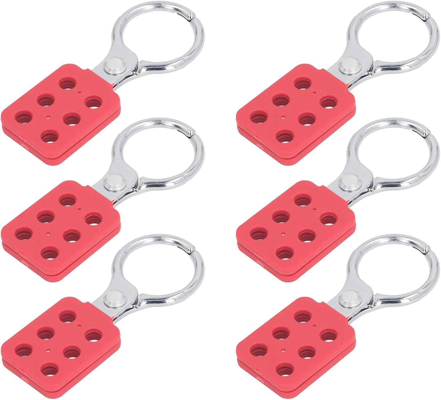 Lockout Tagout Hasp, Aluminum Alloy Extended Jaw Safety Lock for Industrial Use, 38Mm Jaw Inner Diameter 6 Hole Lockout Padlock Hasp with High Security for Factories and Workshops image number 6