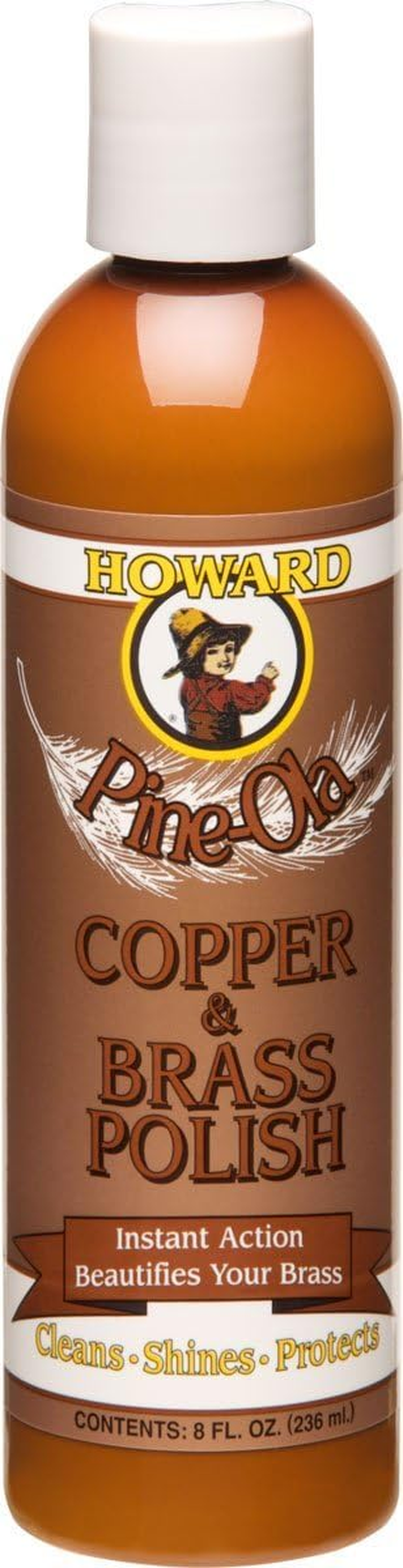 HOWARD PRODUCTS CB0008 Pine-Ola Special Copper and Brass Polish,237Ml - Quick Action Tarnish Remover, Perfect for Antiques, Jewellery and Cookware, Made in USA image number 3