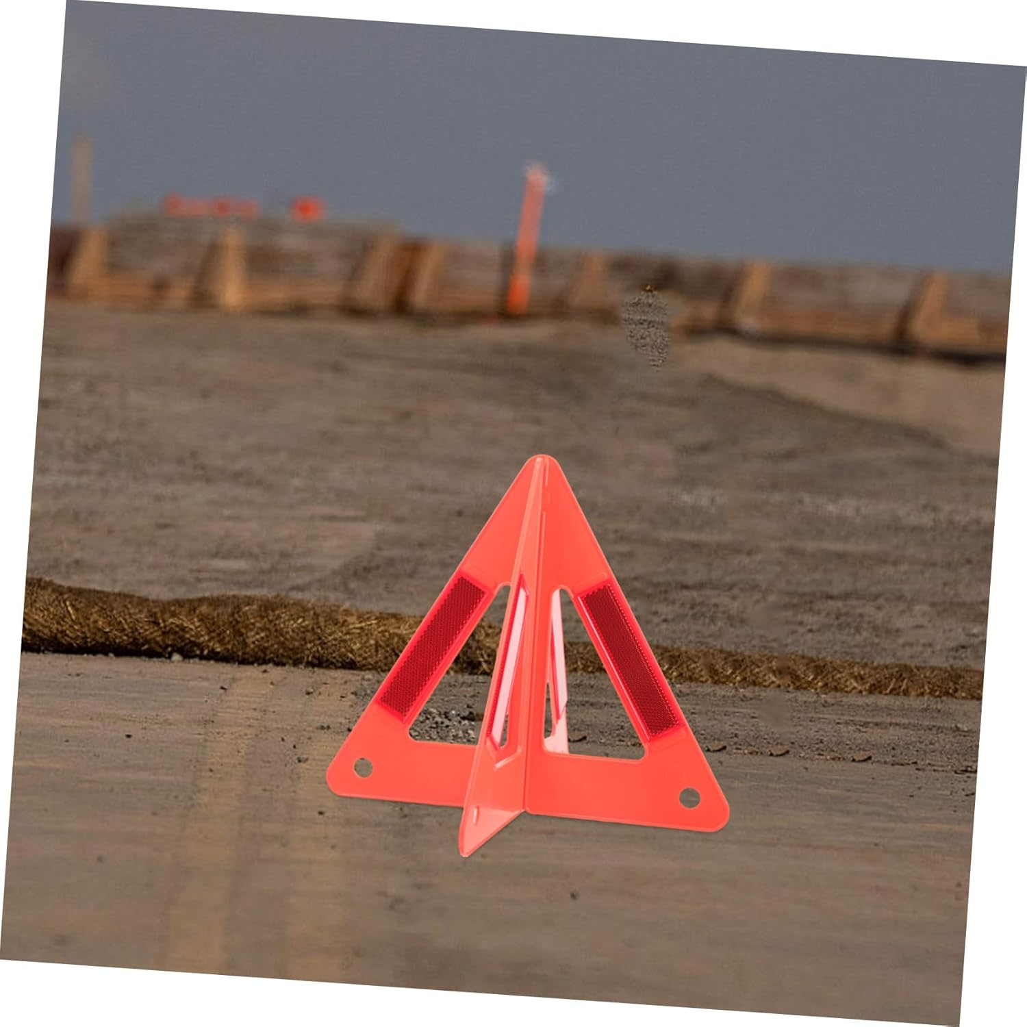 Car Safety Reflective Triangle Warning Sign High Visibility Emergency Roadside Safety Triangle for Vehicle Breakdowns Road Construction and Trailer Use Reflective Material For image number 6