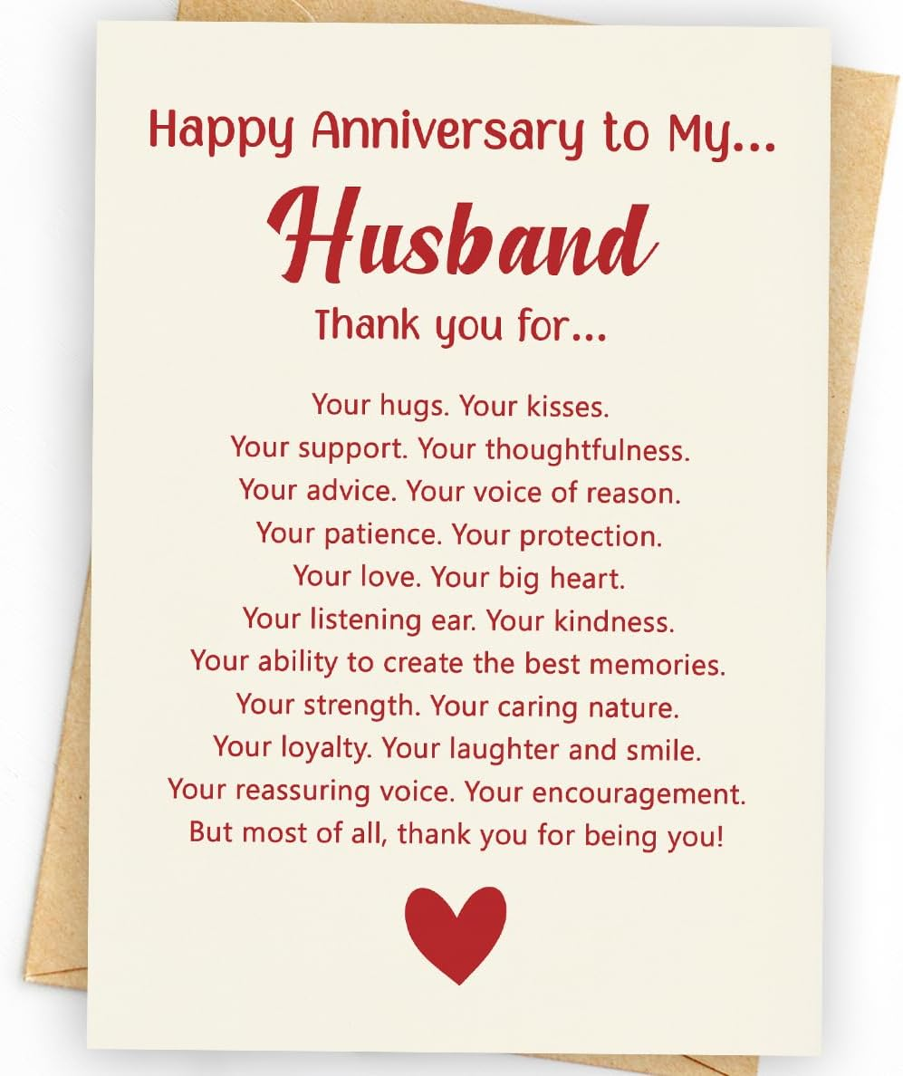 Wowbefun Funny Birthday Card & Gifts for Husband Boyfriend Him, Happy Anniversary Card & Gifts, Valentine Day