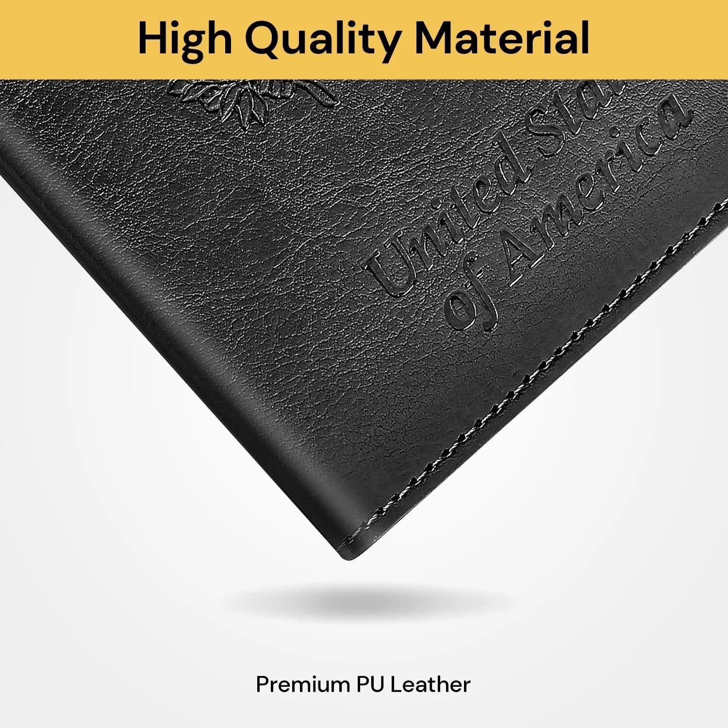 EZONEDEAL Passport Holder Travel Cover Case Wallet, Travel Essentials RFID Blocking Leather Card Case International Travel Must Haves Travel Accessories for Women & Men (Black) - Brown image number 2