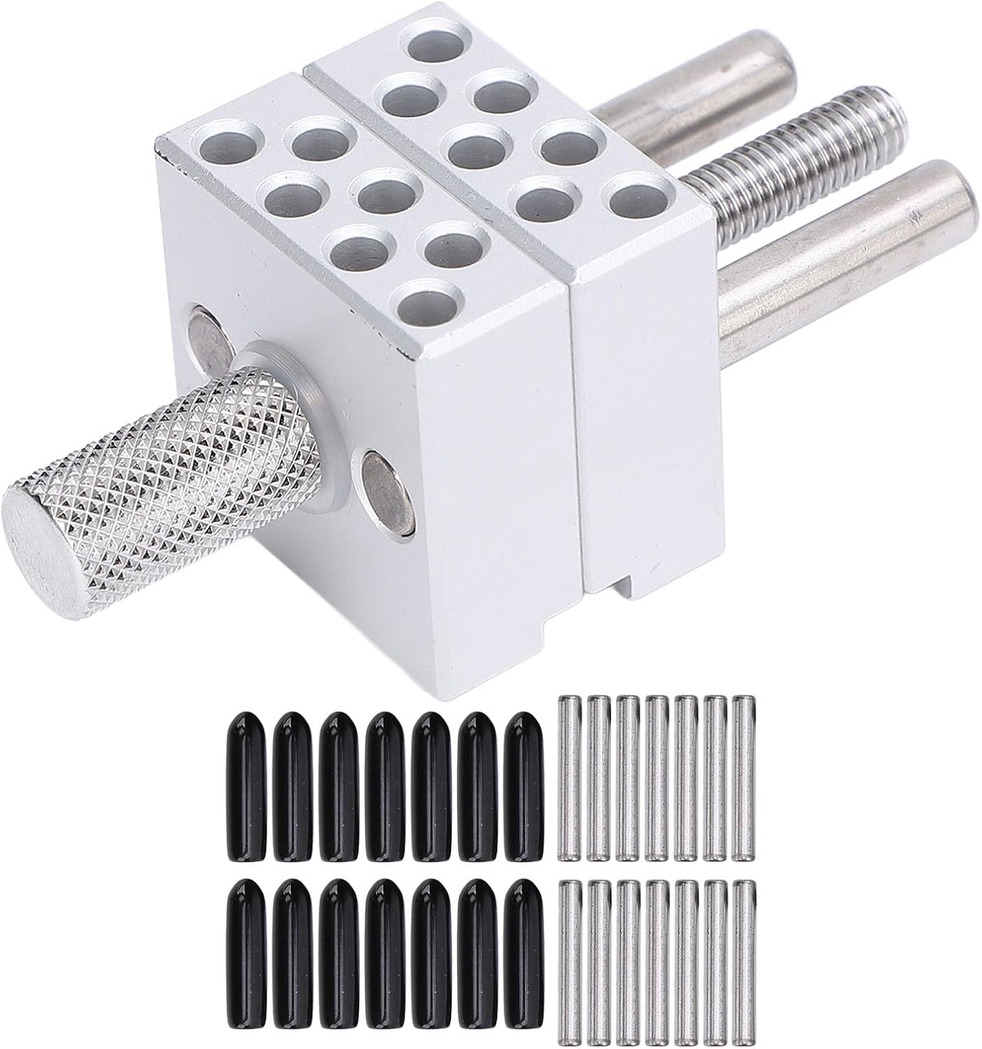 Mini Vise Vice Clamp Adjustable Handheld Tool with 14 Stainless Steel Rods for Jewelry Making Craft Electronics Repair image number 1