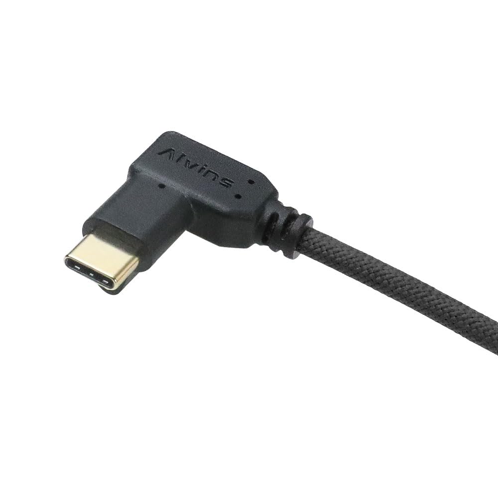 Alvin'S Cables Locking USB-C to USB-C Power Cable Ultra-Flexible for Blackmagic Pyxis Monitor,Ursa Cine EVF, USB-C 3.2 10Gbps Data Transfer Cable for Blackmagic Micro Studio 4K G2 0.5M image number 5