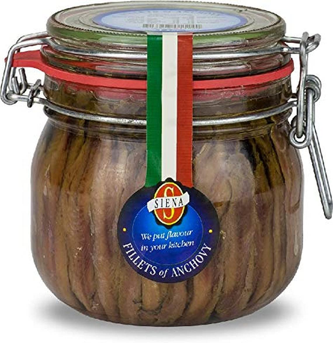 Siena Italian Anchovies in Clip Jar, 560 G