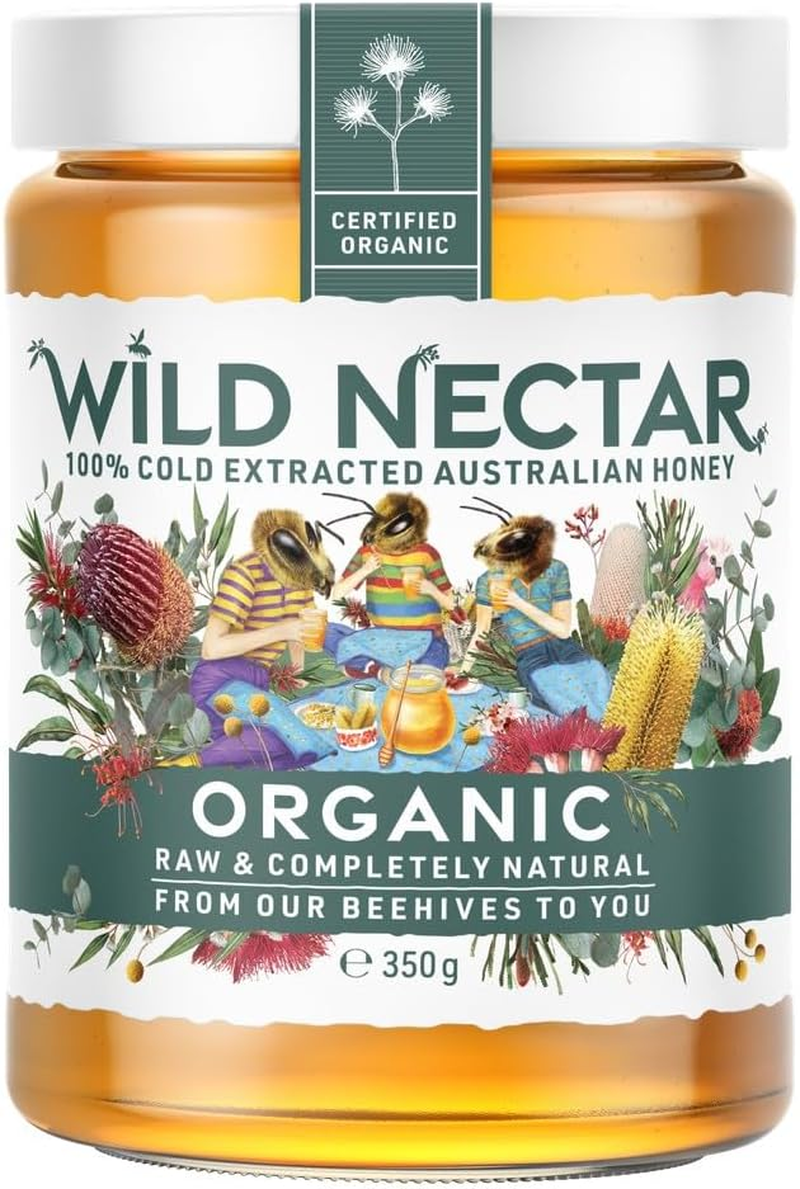 Wild Nectar Organic Australian Honey Jar 350 G image number 1