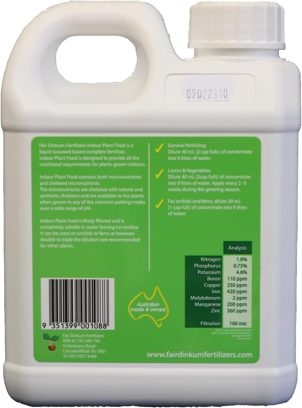 Indoor Plant Food - 1 LTR Concentrate