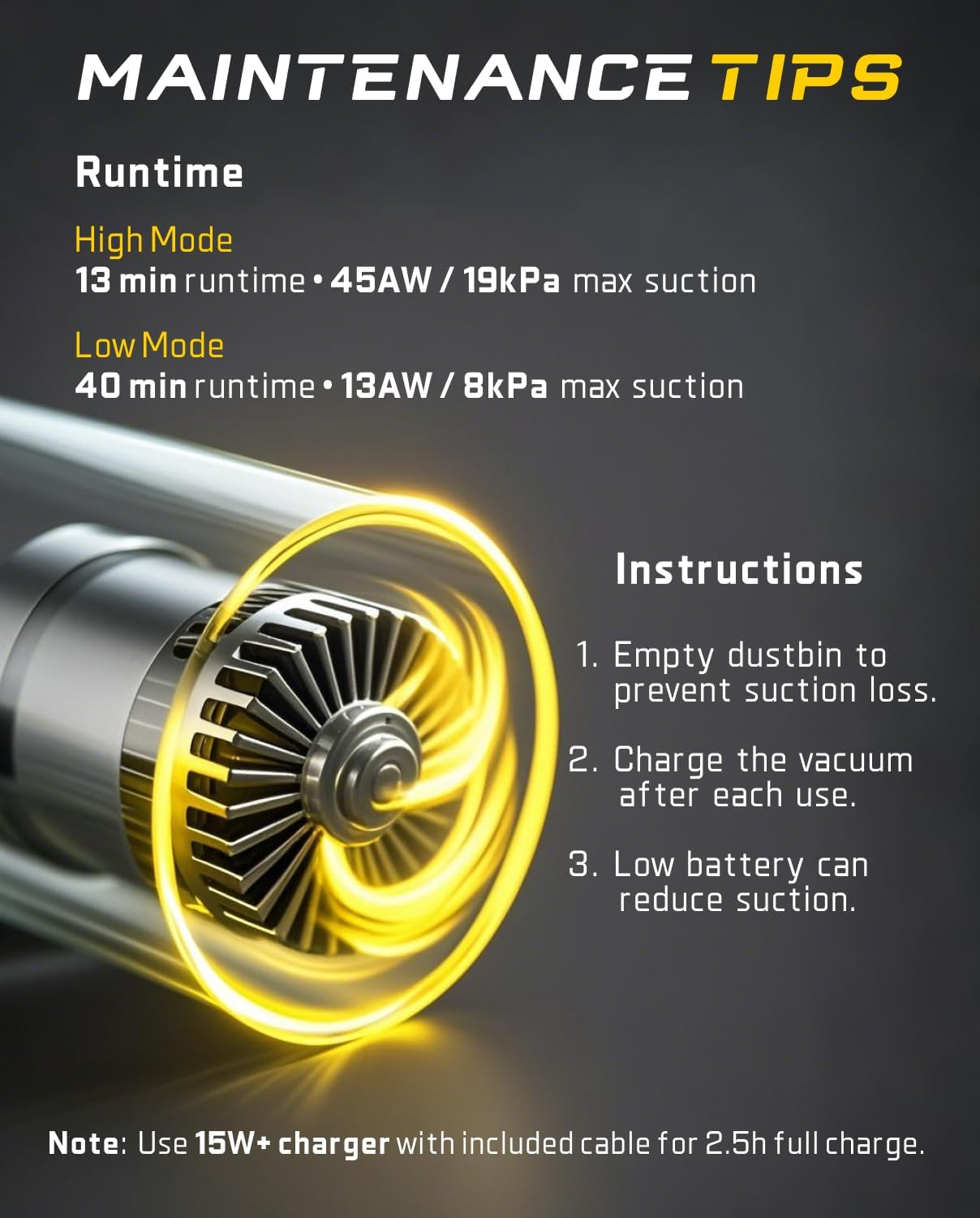 Fanttik Slim V8 Apex Car Vacuum, 4-In-1 Portable Mini Cordless Vacuum with 19000Pa Suction Power, Type-C Charge, 2 Suction Modes, Handheld Vacuum for Car, Office Desk, Keyboards (Black) image number 1