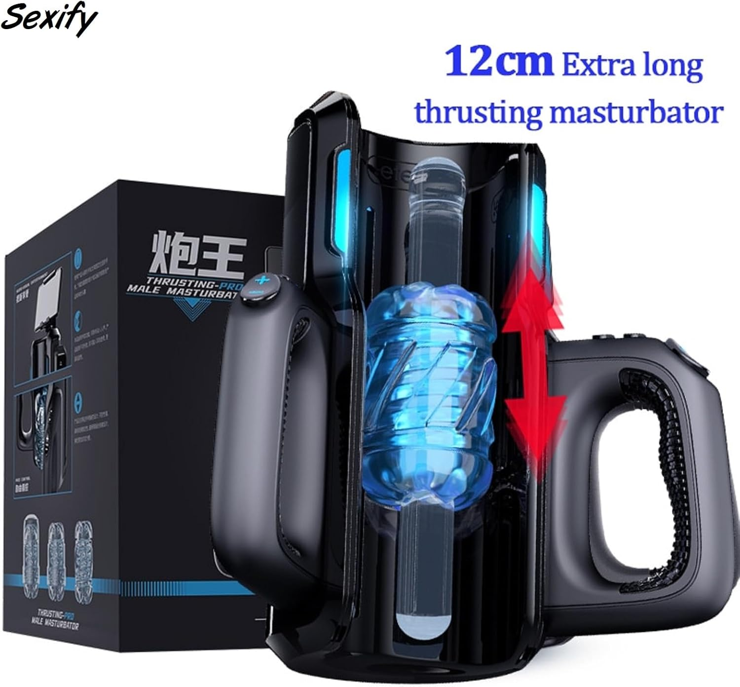 Automatic Telescopic Male Masturbator Pro Pussy Auto Thrusting Stroker Mens Adult Sex Toy image number 5