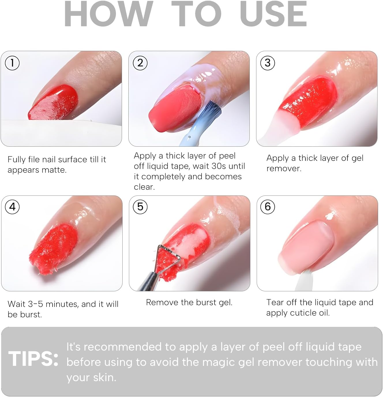 Vishine Gel Nail Polish Remover, Professional Gel Polish Remover for Nails,Quick & Easy Polish Remover in 3-5 Minutes,No Need for Foil, Soaking or Wrapping 16Ml image number 3