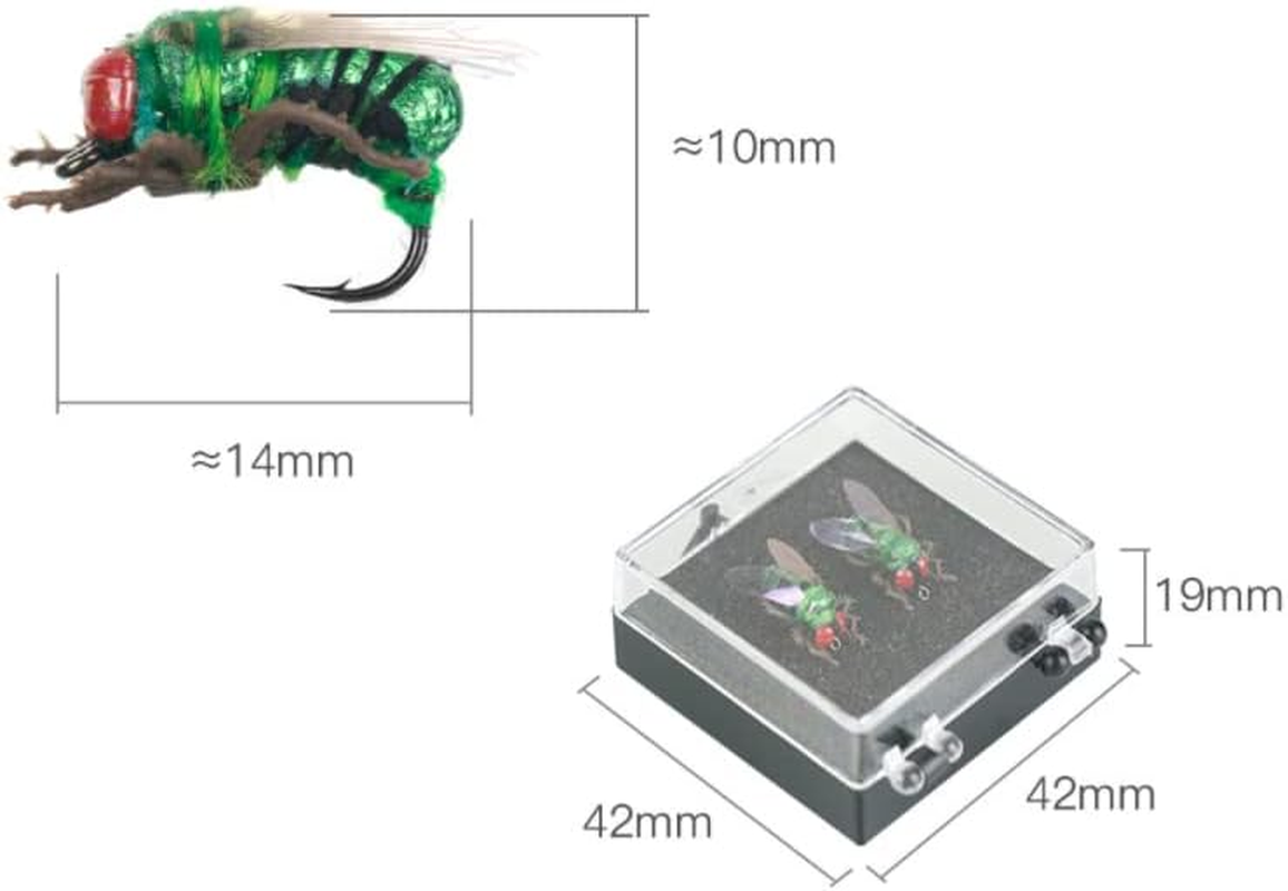 Origlam 2Pcs Realistic Trout Lure Fly Fishing Lures, Fly Fishing Trout Lures image number 5