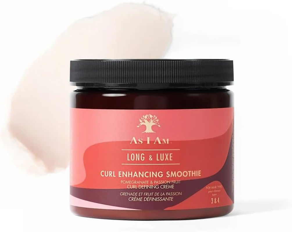 As I Am Long and Luxe Curl Enhancing Smoothie 16 Oz - Lightweight Coil Defining Creme for Hi-Definition, Hydrated Curls and Coils - Enriched with Pomegranate and Passion Fruit image number 4