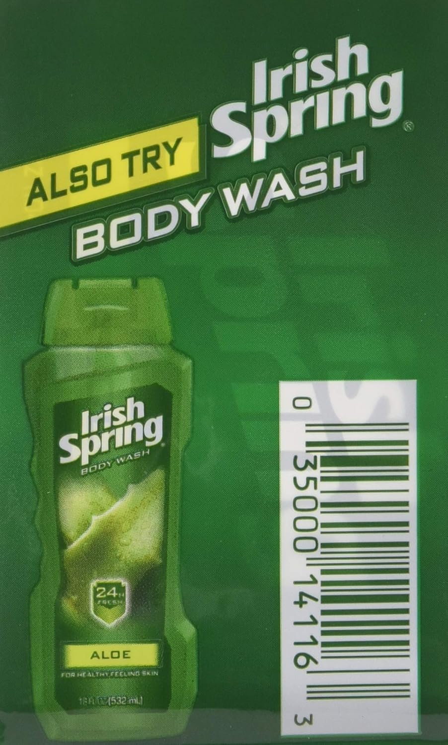 Irish Springs Aloe Bath Soap, 3.75 Oz. Bars, (2) 3 Bar Packages image number 2