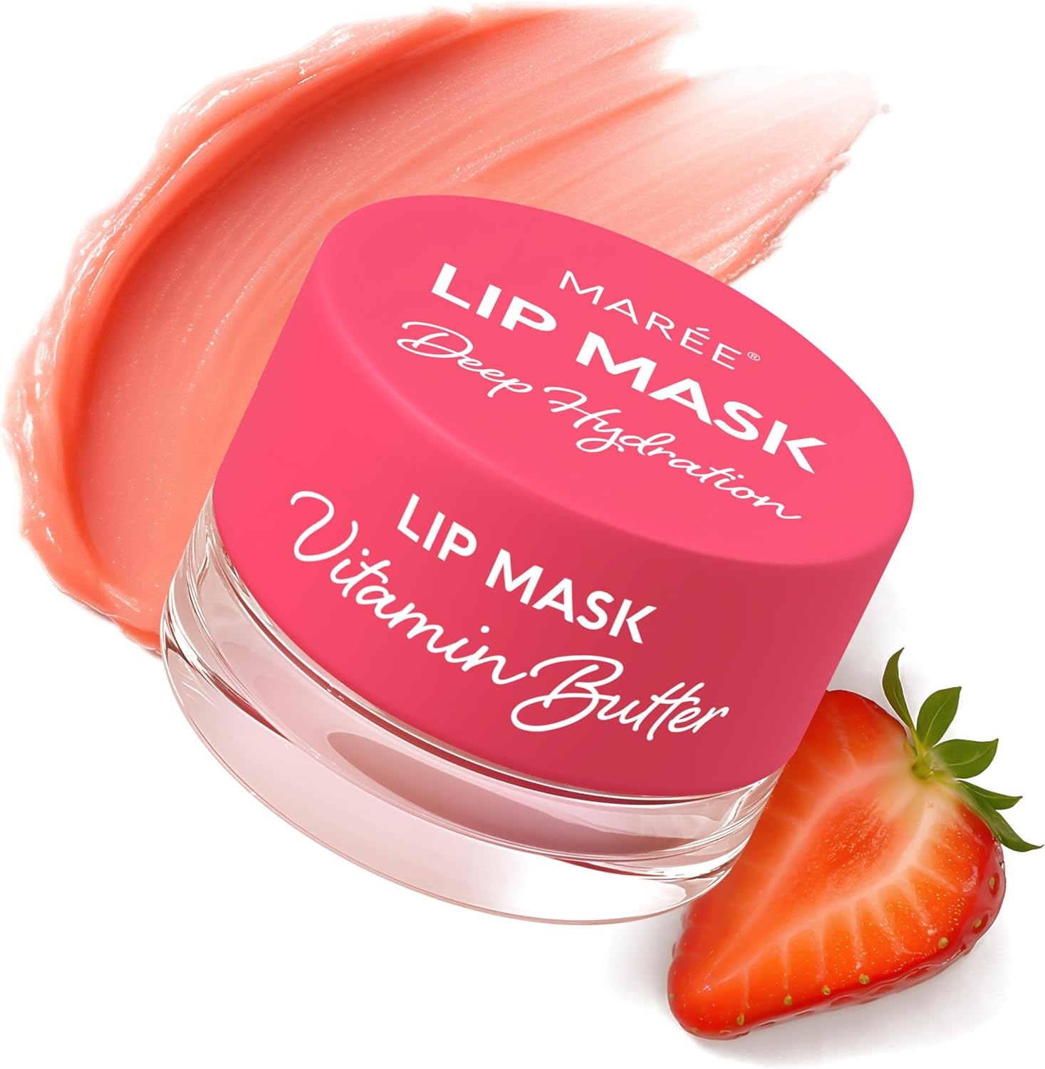 MAREE Lip Moisturizer - Lip Mask Overnight - Moisturizing Lips Butter Balm with Hyaluronic Acid - Lip Sleeping Mask - Lip Moisturizer for Very Dry Lips Care - Hidratante De Labios Care Products image number 5