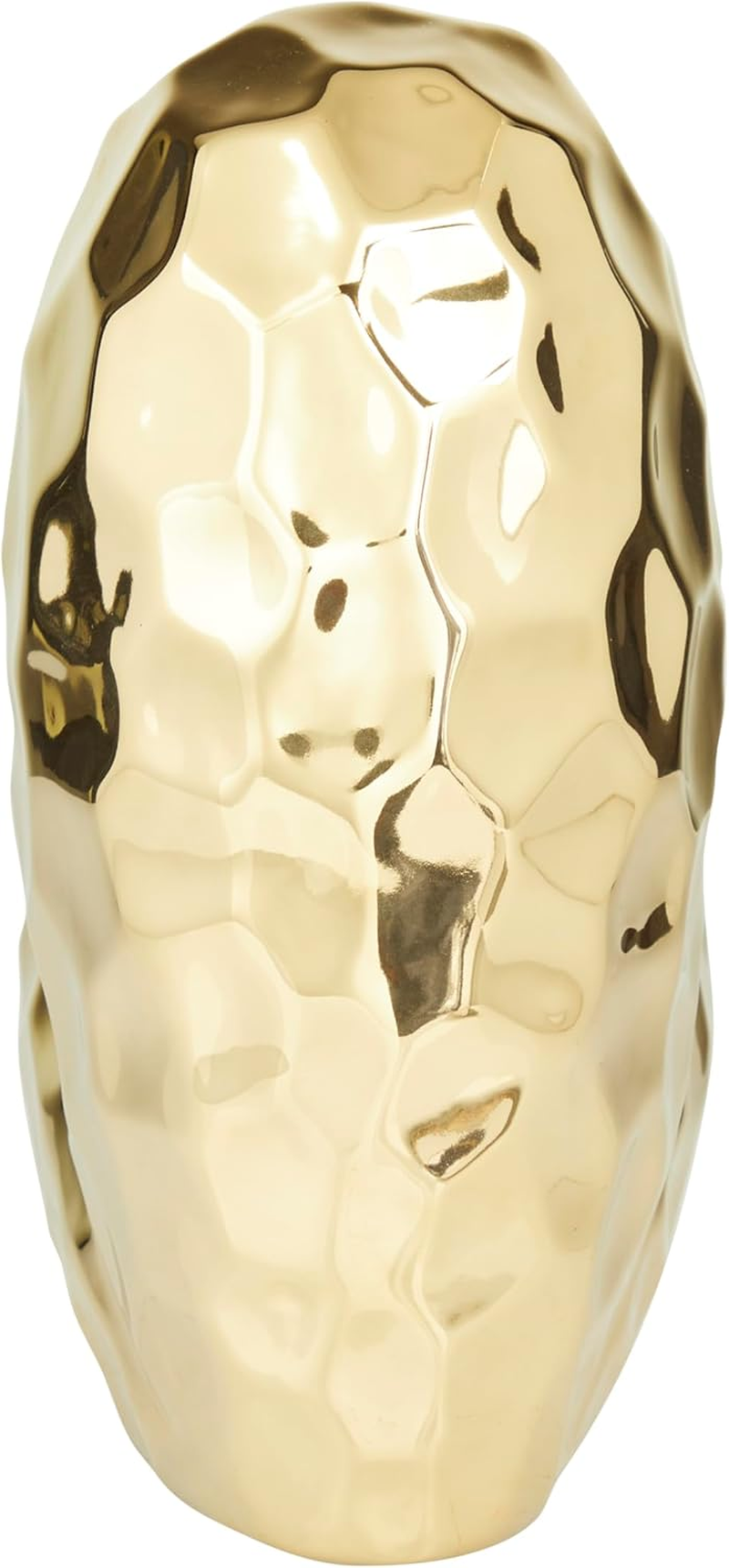 Deco 79 Porcelain Heart Sculpture, 8" X 3" X 8", Gold image number 3