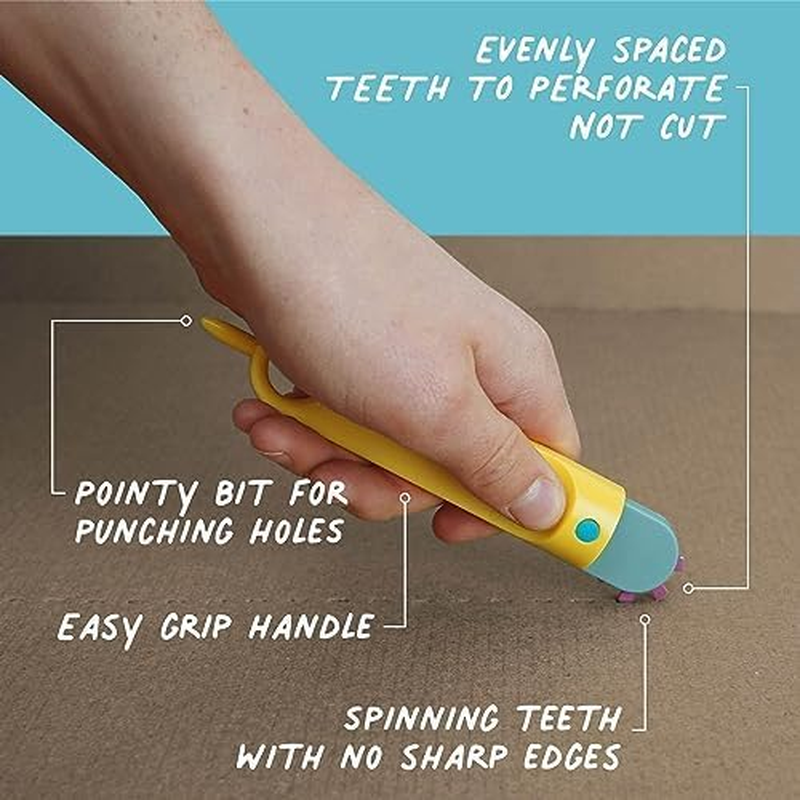 Makedo Discover | 126 Piece Cardboard Construction Toolbox for 1-5 Makers | STEM and STEAM Educational Toys for Kids | at Home Play + Classroom Learning | Reusable Tools for Boys and Girls Age 5+