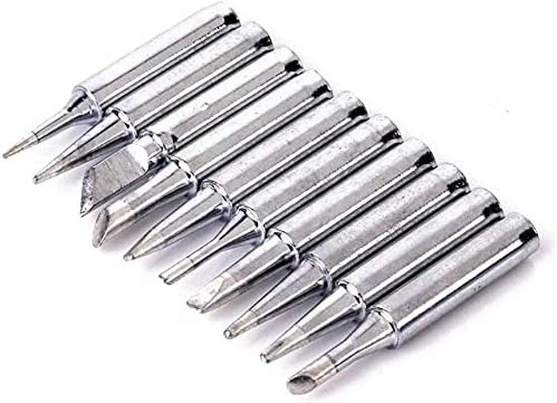 Yakamoz 10Pcs 900M-T Soldering Iron Tips Kit Solder Welding Tips Replacement Accessories for Hakko, Radio Shack, TENMA, ATTEN, Quick, Aoyue, Yihua Solder Station