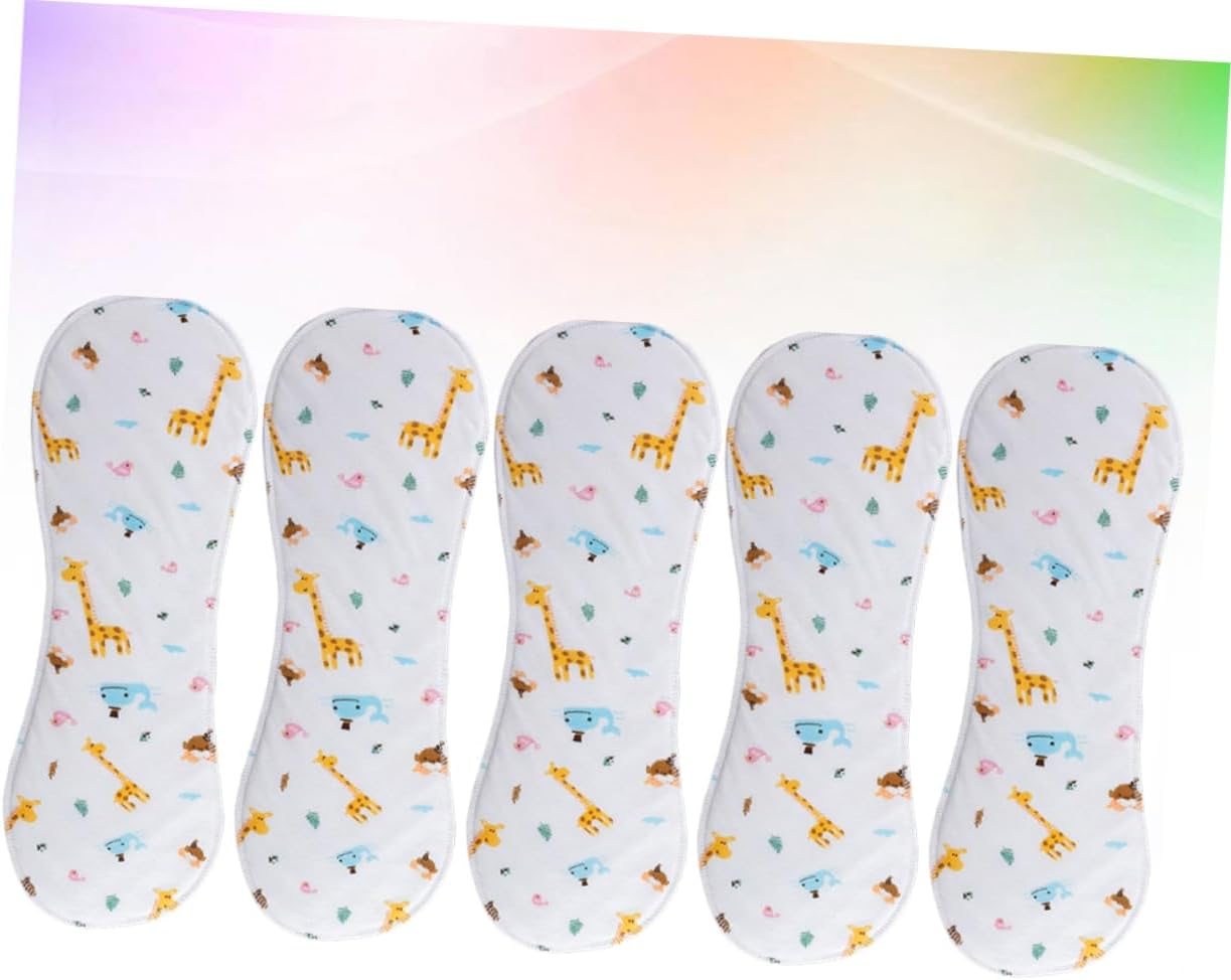 5Pcs Breathable Washable Diaper Cotton Boy Girl Nappies Leakproof Gentle Wash Newborn Nappies Material image number 1