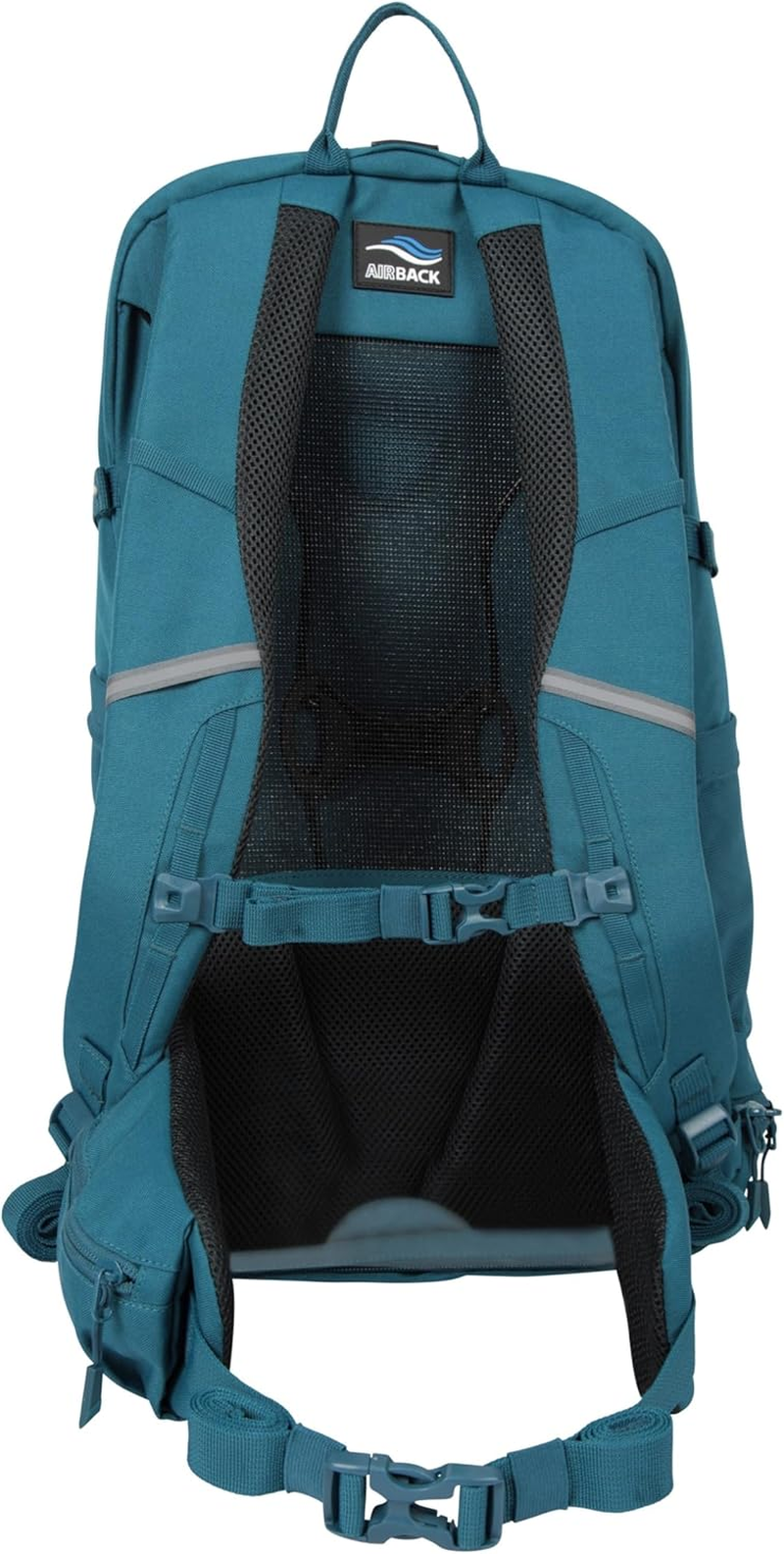 Mountain Warehouse Pace 30L Rucksack - Hydration Compatible Backpack, Airflow Back System Rucksack, Packaway Rain Cover - for Travelling, Camping, Hiking - Grey image number 4