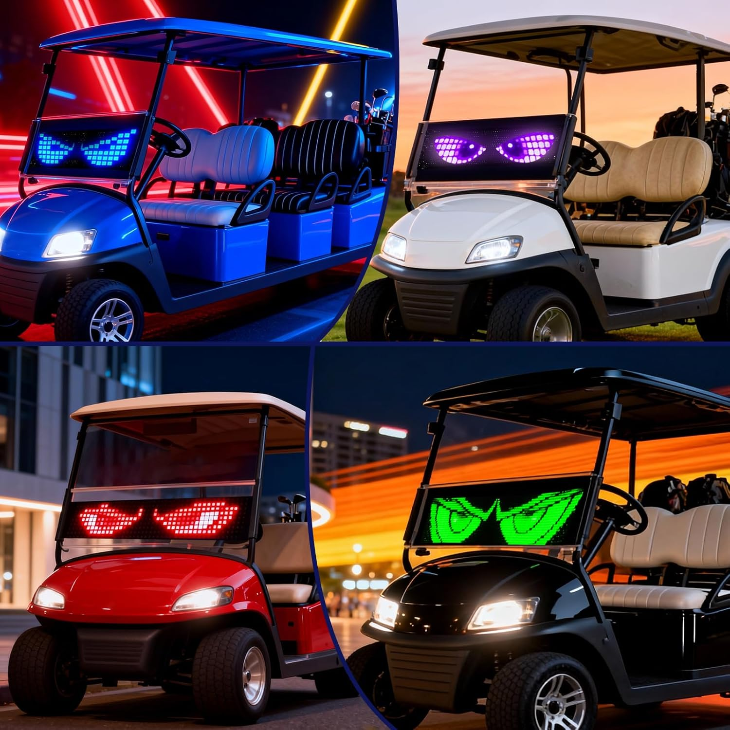 35.35''X7.56'' Scrolling Bright Advertising LED Signs, LED Sign Programmable Flexible Matrix Panel, USB LED Signs App Control Custom Text Pattern Animation LED Display for Store Car Bar Hotel image number 3