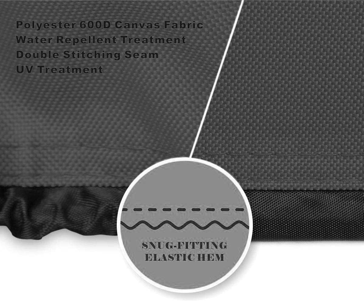 Generator Cover Waterproof, Heavy Duty Thicken 600D Polyester with Elastic Drawstring, Weather/Uv Resistant Generator Cover for Universal Portable Generators 3000-5000 Watt (25''L X 24''W X21''H) image number 6