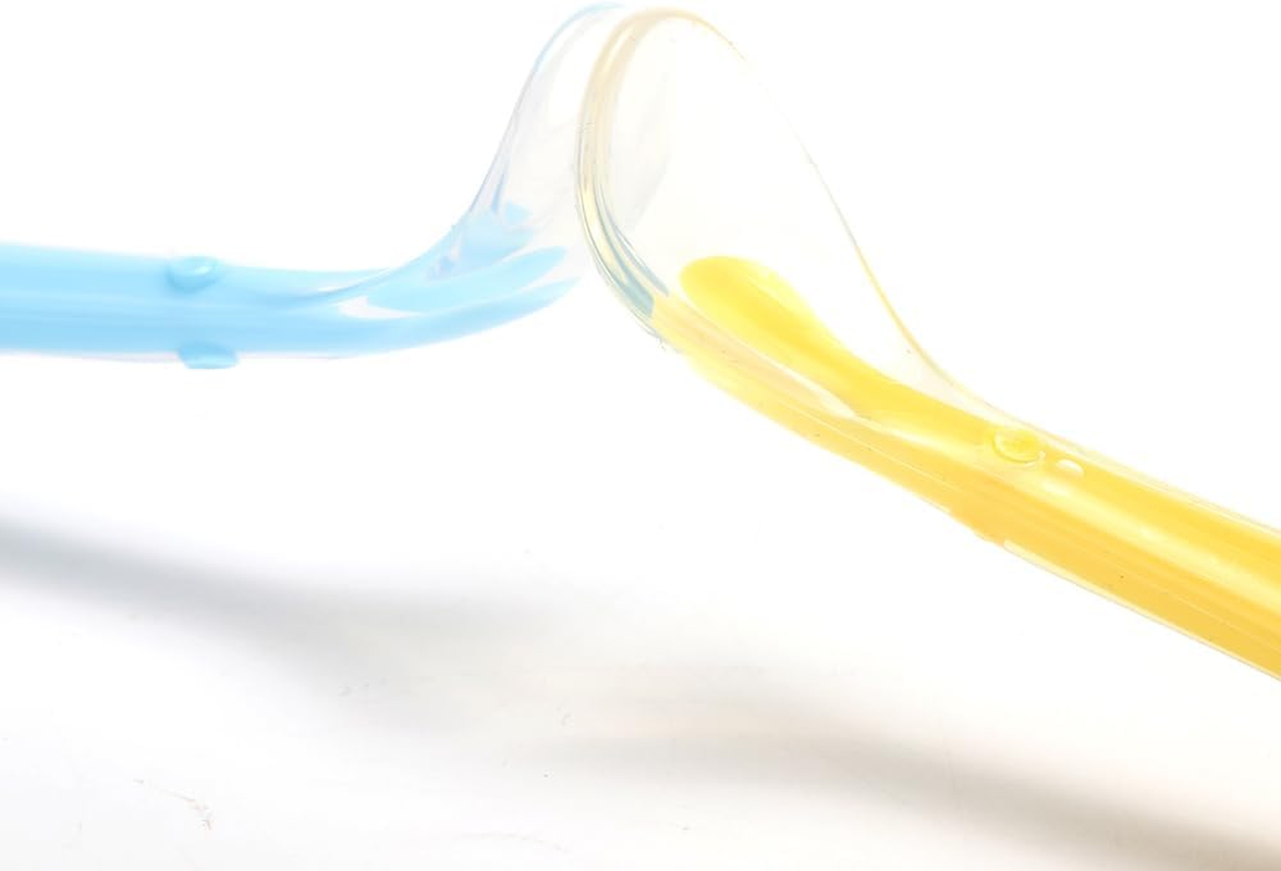 Premium - BPA Free Baby Silicone Spoons Set of 6 - Flexible and Safe Feeding Spoons for Kids - Infant and Toddler Feeding Essentials image number 2