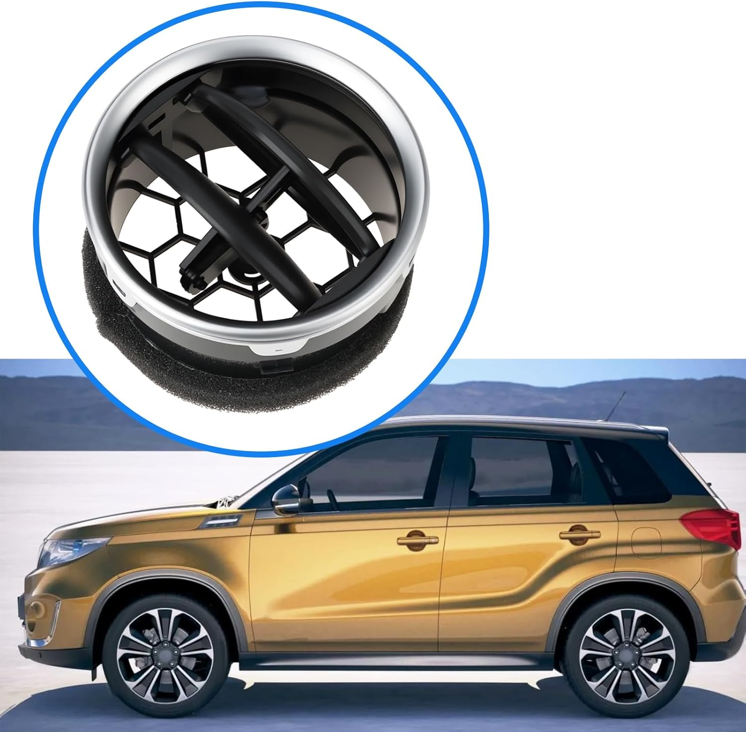 Car Air Conditioning Outlet Vent 73630-56P00 80Mm Compatible with Suzuki Vitara 2015-2021