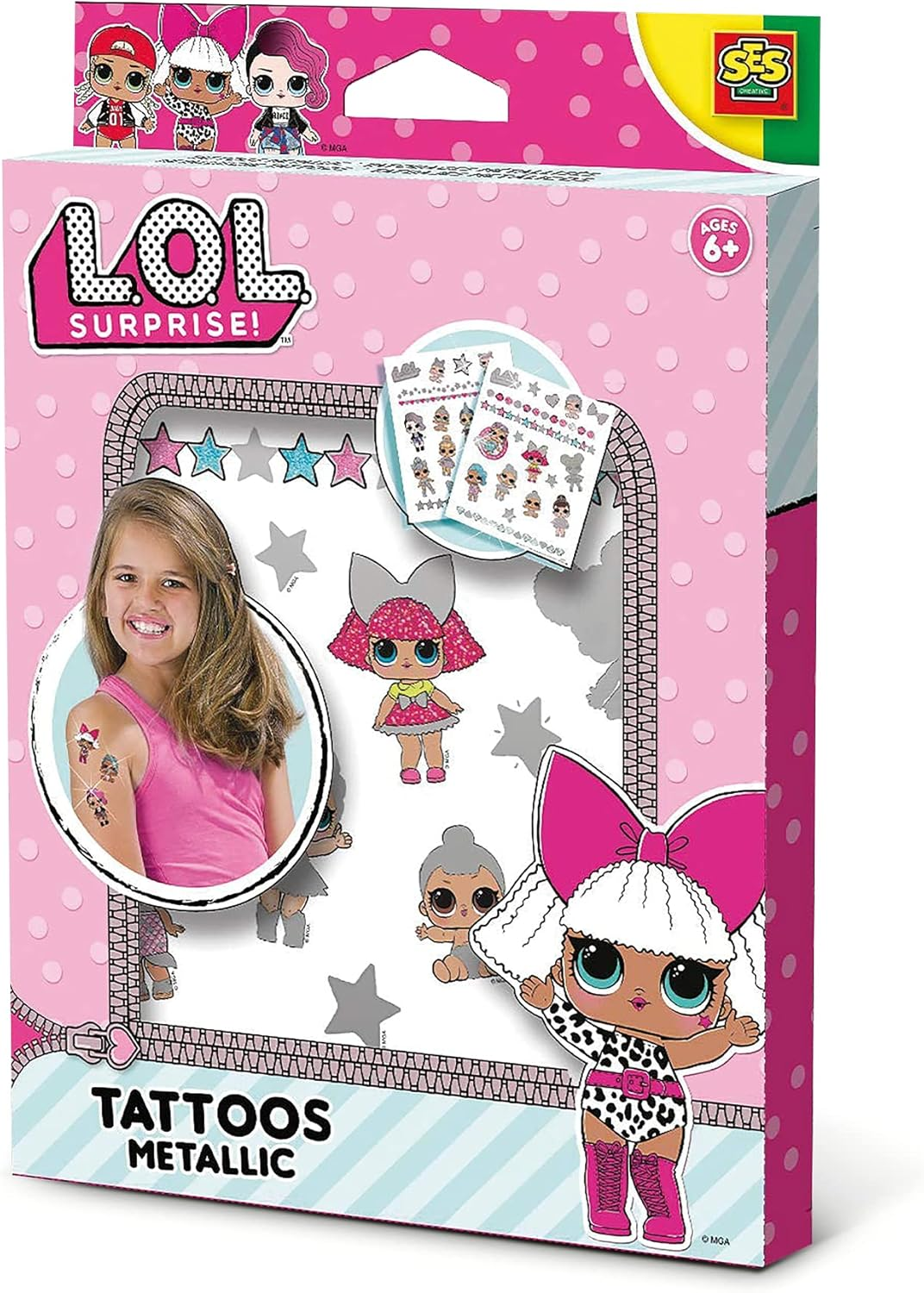 SES Creative 14193 L.O.L. Surprise L.O.L. Nail Transfers, Bunte Aufkleber image number 2