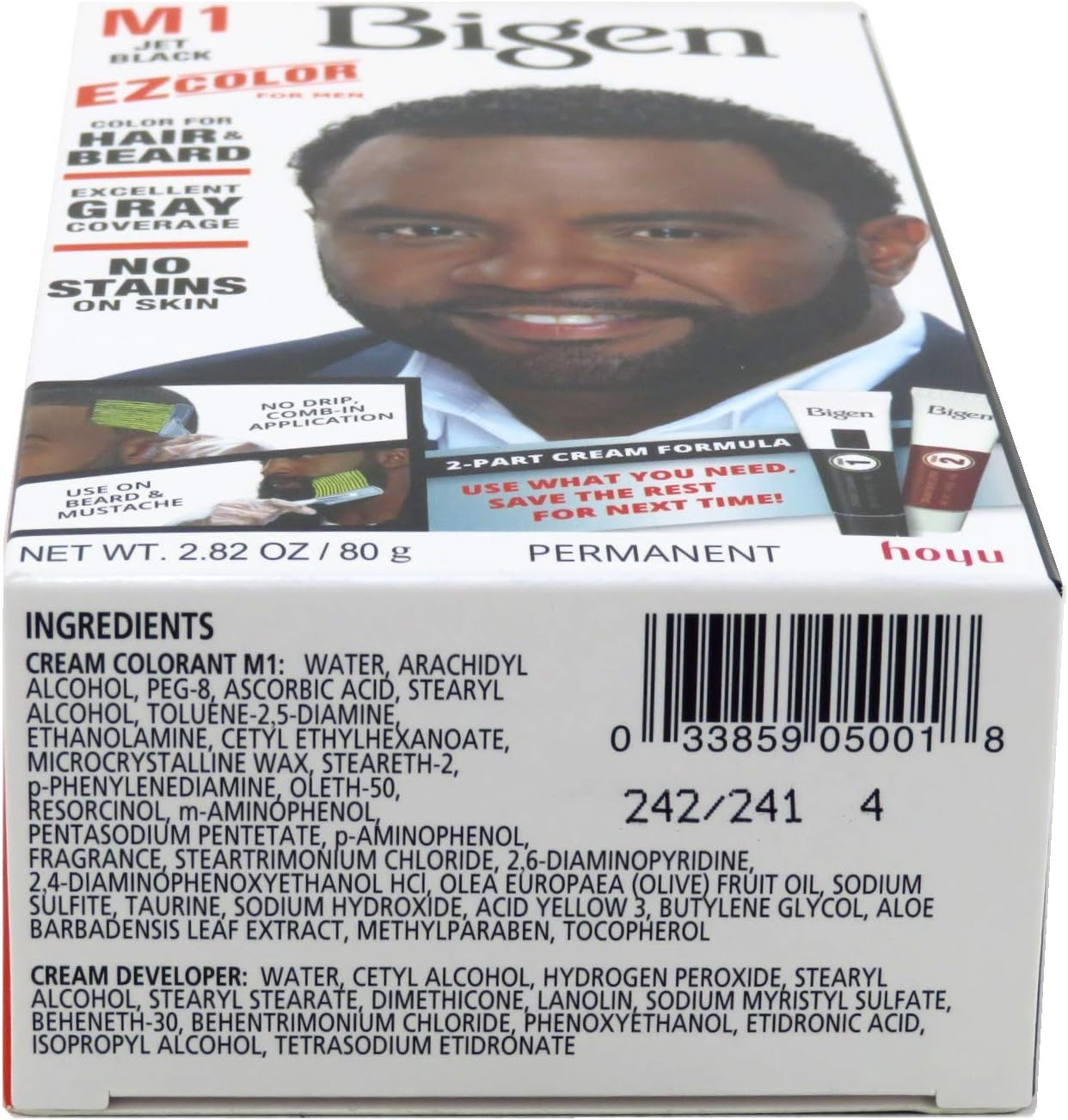 Bigen Ez Color for Men Jet Black Kit (2 Pack) image number 1