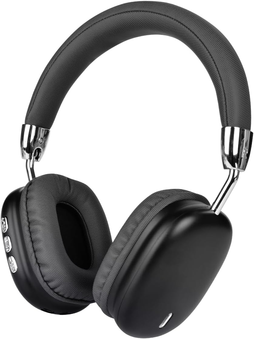 AYI Premium Active Noise Cancellation Bluetooth Headset over Ear Headphones with Detachable Microphone Hifi Stereo Sound Rechargeable Game Headphone Compatible with Smartphone/Tv/Pad/Laptop-Pink