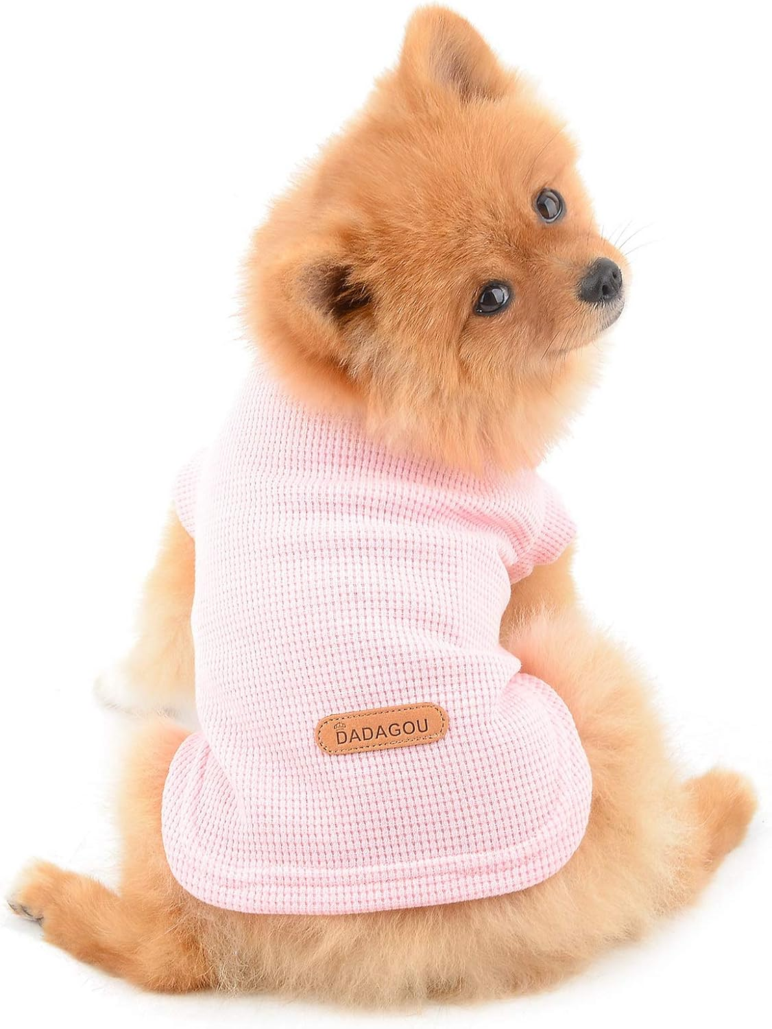 PAIDEFUL Dog Shirts for Small Medium Dogs Cats Boys Girls Solid Color Soft Cotton Vest Tee Seeveless Breathable Tank Tops Puppy Chihuahua Yorkie Clothes T Shirts Pet Summer Wearing Outdoor image number 3