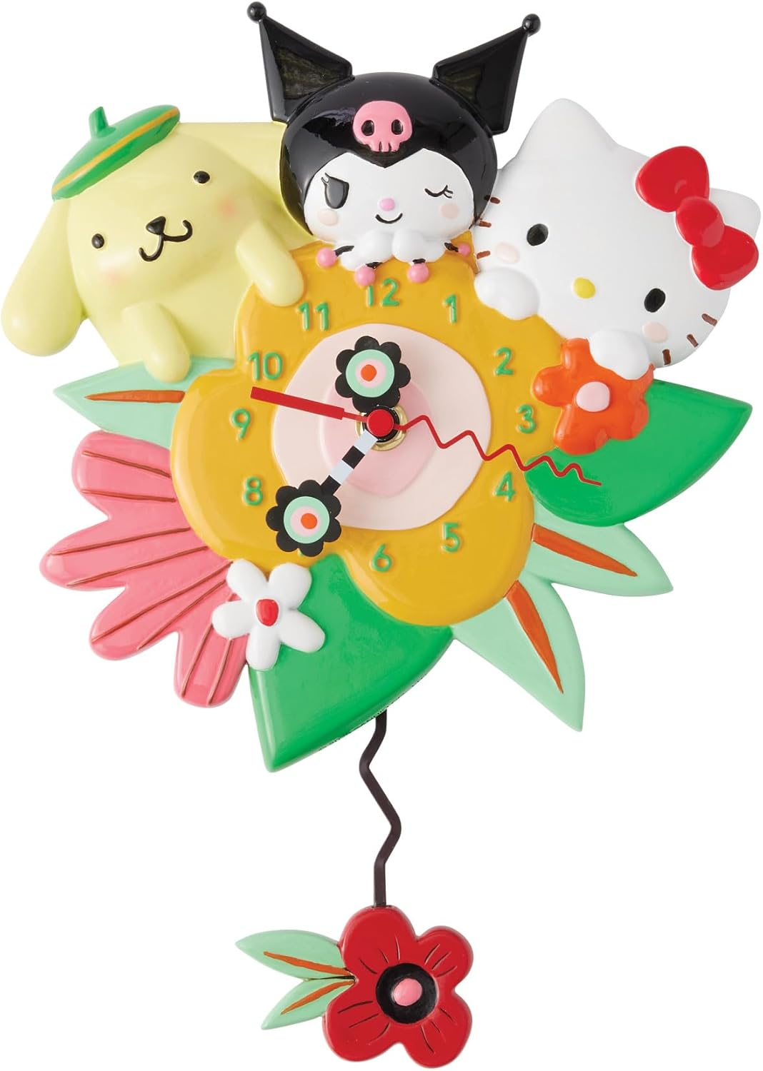 Enesco Allen Designs Feeling Salty Tin of Sardines Sculpted Pendulum Wall Clock, 13 Inch, Multicolor image number 3