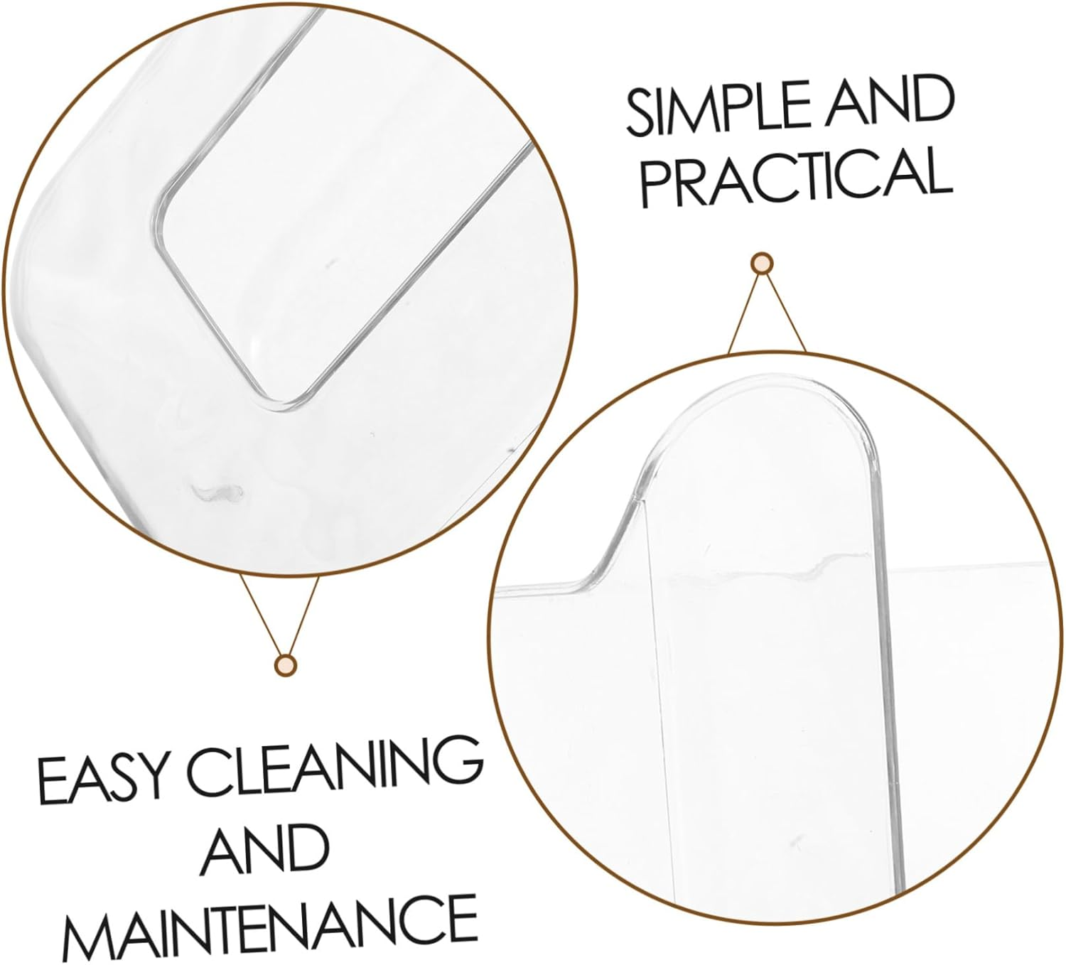 Hohopeti Toilet Paper Dispenser Modern Simple Wall-Mounted Tissue Box Tissue Dispenser for Bathroom image number 1