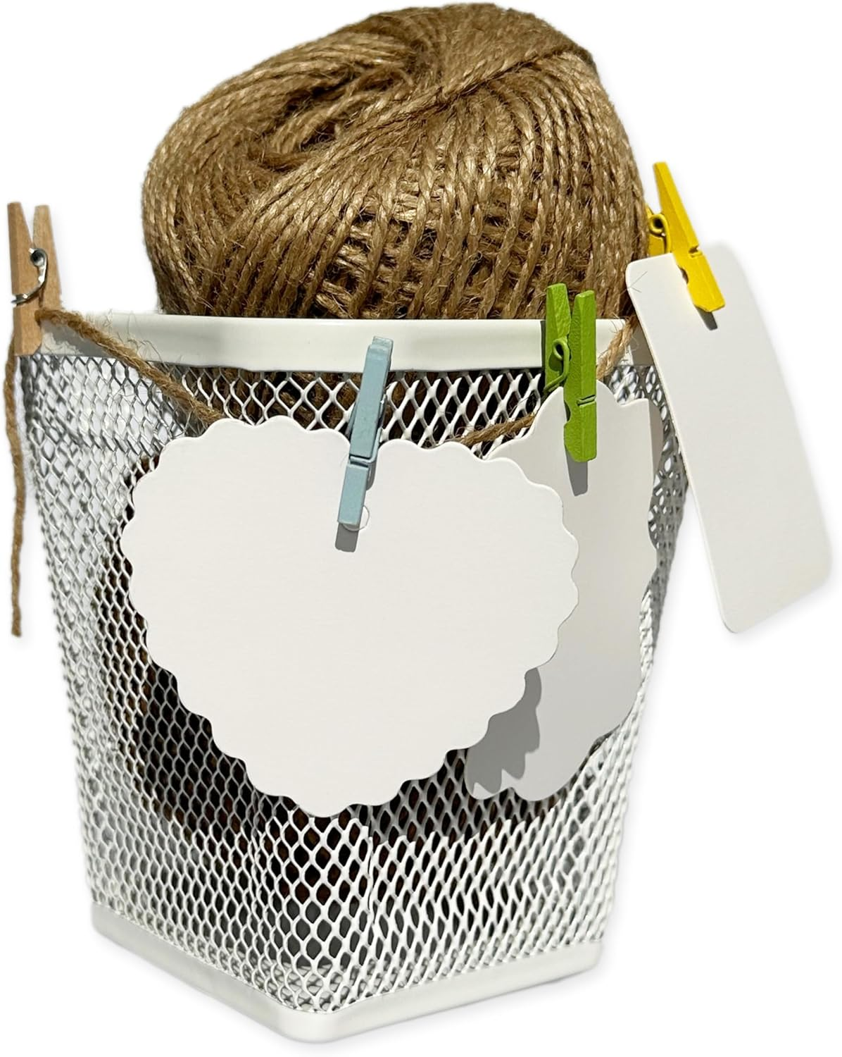 LWR CRAFTS Wooden Mini Clothespins 15 Colors 100 per Pack 1" 2.5Cm (Natural) - Black image number 5