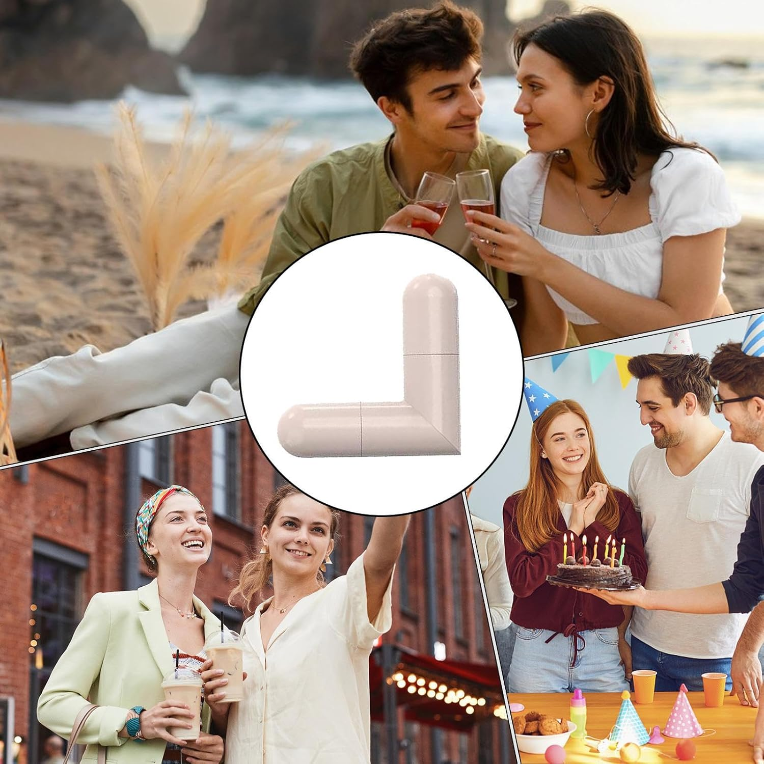 Eye Liner Stamp,Winged Eye Stencil | Double-Ended Waterproof Smudge-Proof Liner Pencil Pen Stamp Long Lasting Makeup Tool for Eyebrow Shaping image number 4