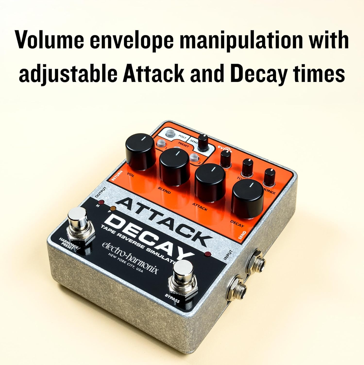 Electro Harmonix Attack Decay Effects Pedal image number 1