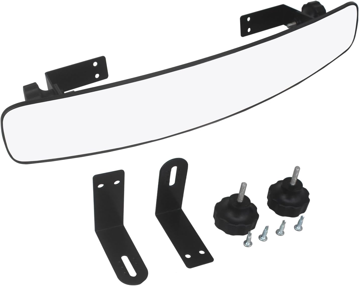 HKOO Golf Cart Rear View Mirror,16.5" Extra Wide 180 Degree Panoramic Rear View Mirror for Golf Cart EZGO Club Car Yamaha image number 2