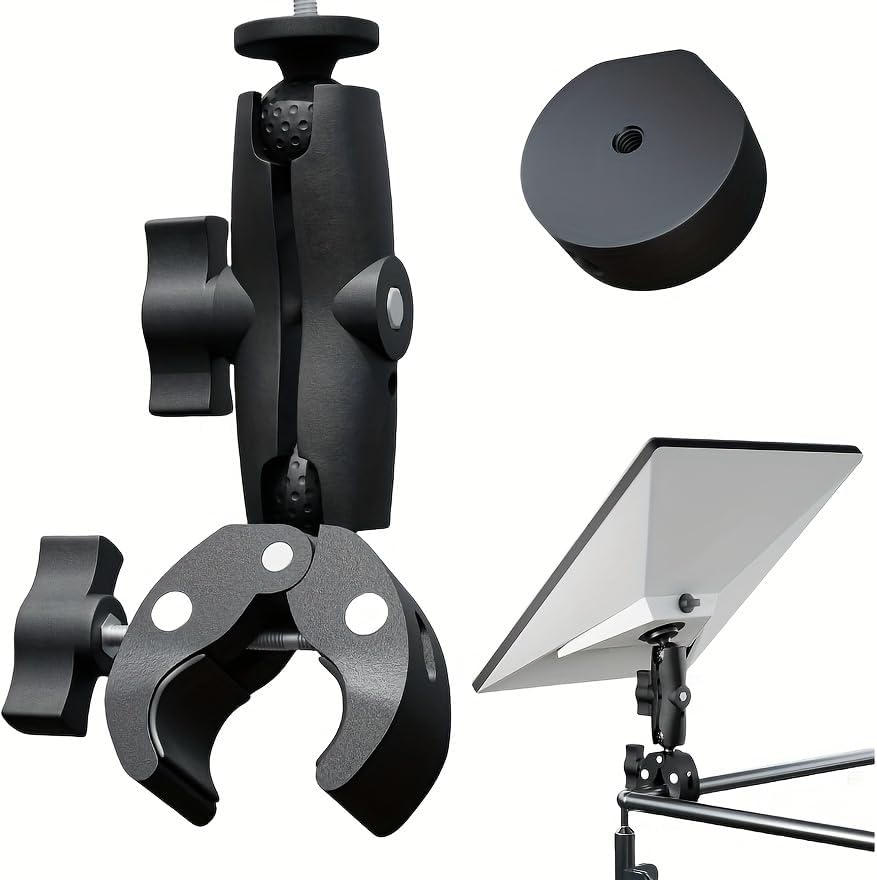 Starlink Mini Mount, Universally Adjustable Angle Clamp Mount, Adjustable Clamp Mount for RV Ladders, Guardrails and Roof Rack, Starlink Mini Accessories, Compatible with Original Pipe Adapter image number 1