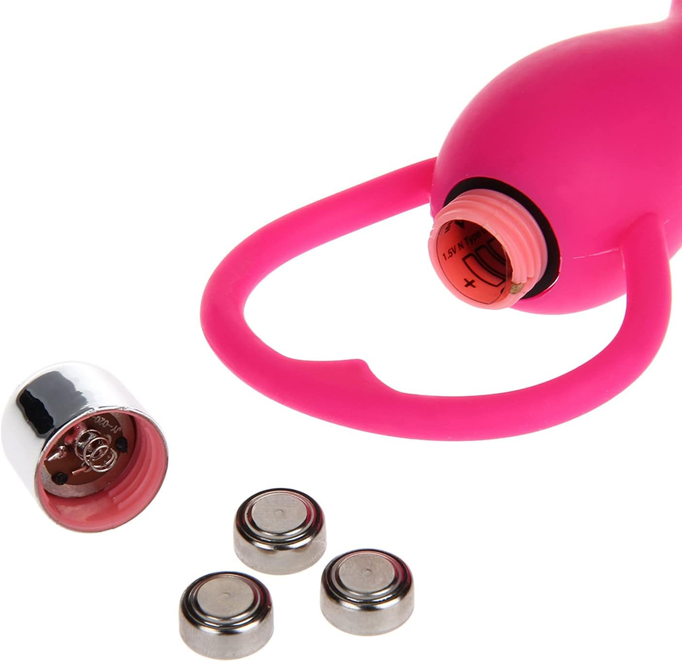 Pull Ring Silicone Massager Stick Electric Funny Plug for Women Amal Plugs Trainer Kit Sweetheart Intimate Gift Set Inflatable Bulb Enema System Anales (PINK) image number 2