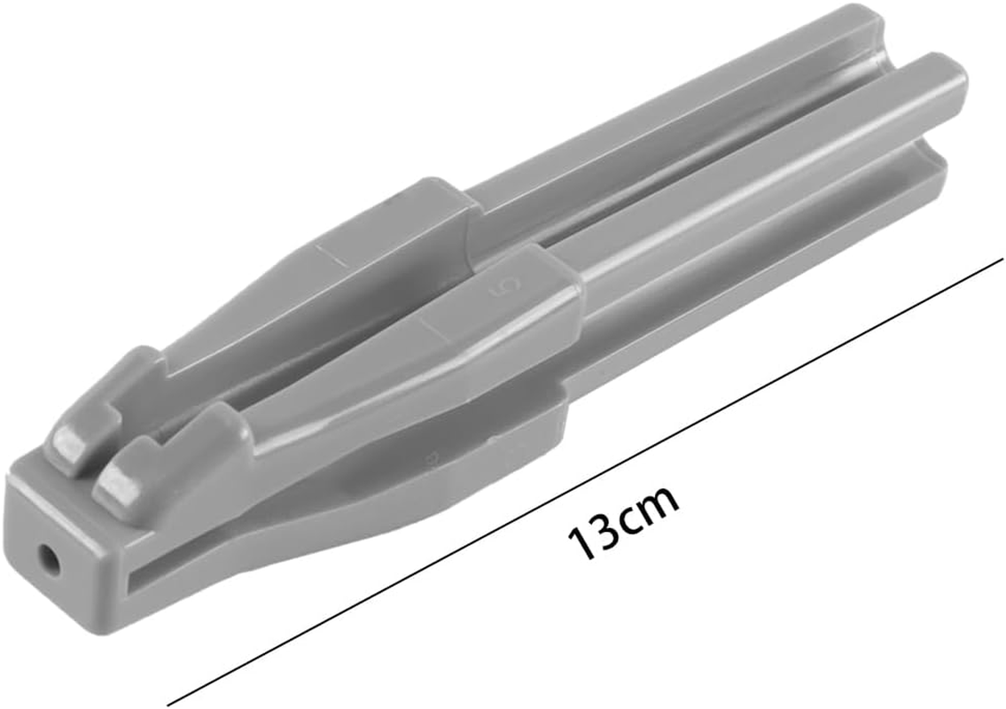 Hoite 2 in 1 Makeup Sharpeners Duckbill Shape for Eyebrow Eyeliner Lip Liner Pencils Gray PVC Material Portable Makeup Tool image number 6