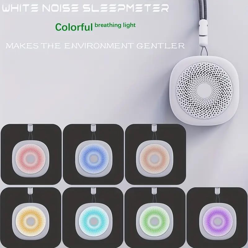 Epzia 2-In-1 Portable Sound Machine for Baby + Nightlight | White Noise Sound Machine for Baby with 10 Soothing Sounds & 7 Nightlight Modes | Travel Sound Machine Attaches to Strollers, Car Seats image number 4